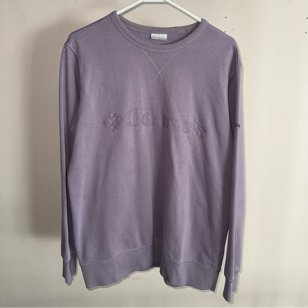 Columbia Fleece Crewneck Sweater Men’s Medium - Shale Purple